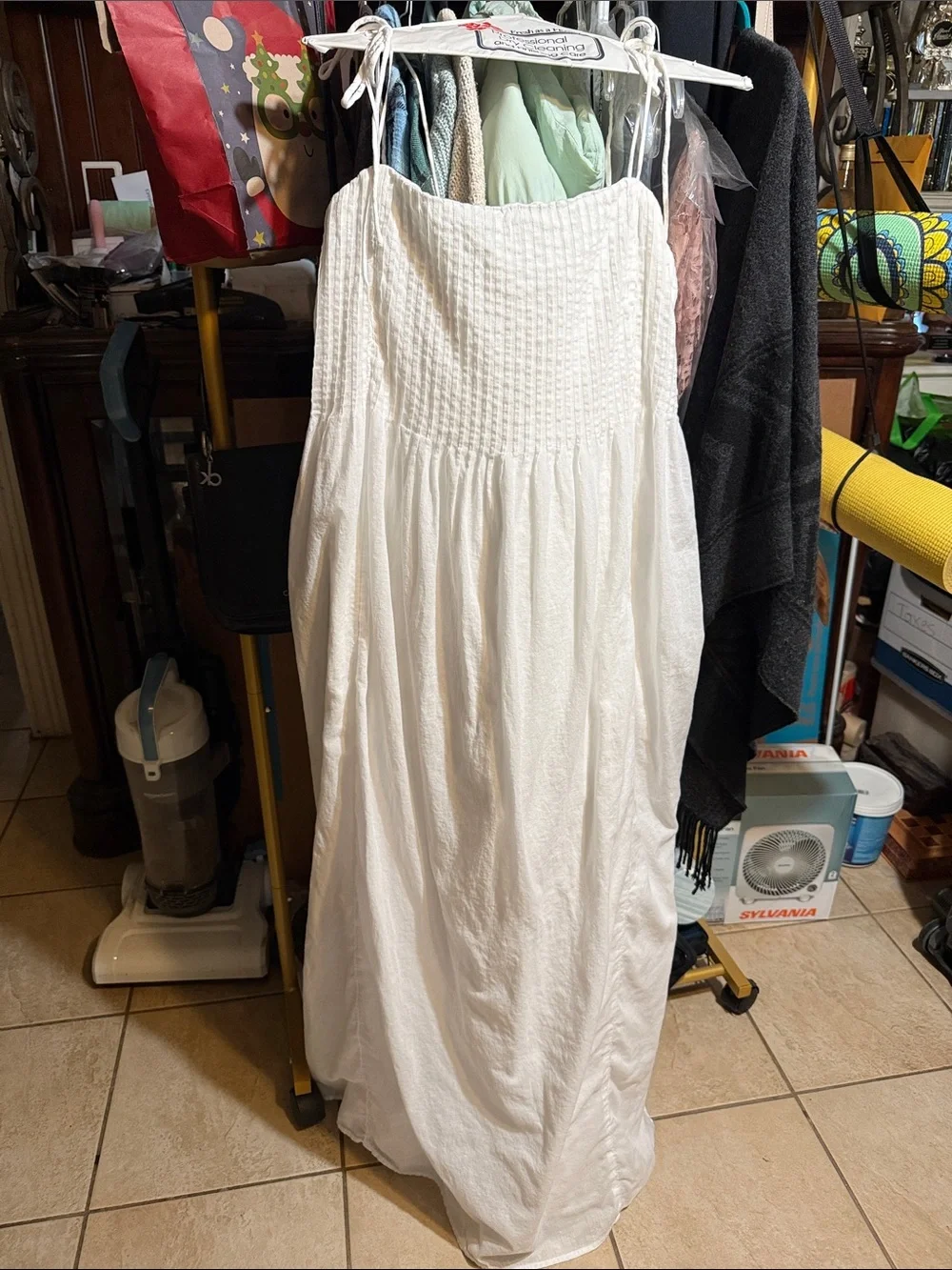 Abercrombie & Fitch White Maxi Sundress
